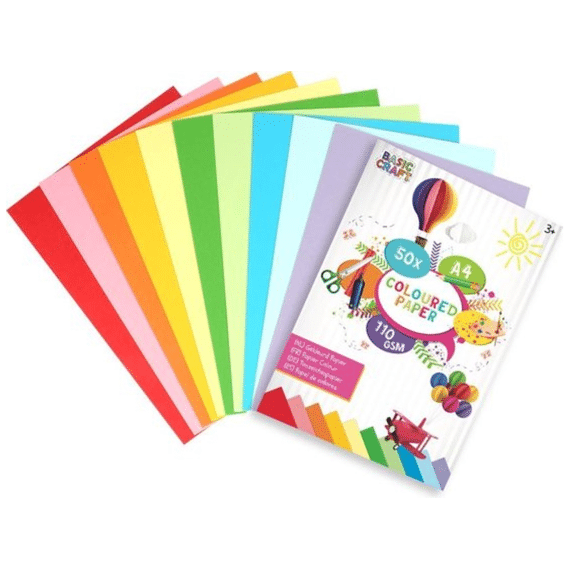 Gekleurd papier A4 50st