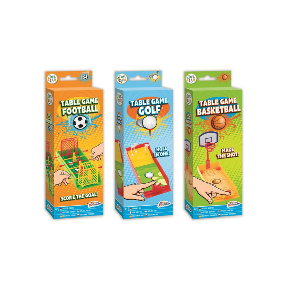 Tafelspelletjes Voetbal - Golf - Basketbal Assortiment