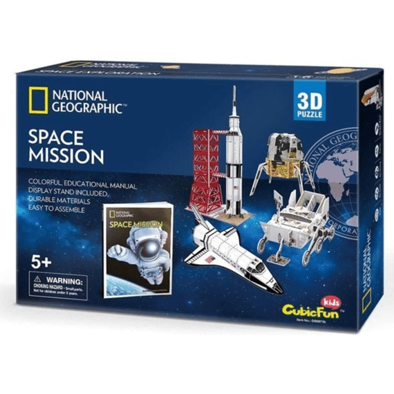 CubicFun 3D Puzzel 80st Space Mission National Geopgraphic