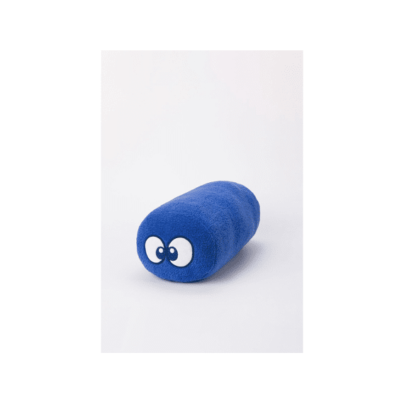 Woody Kussen Tube Teddy Hoogblauw