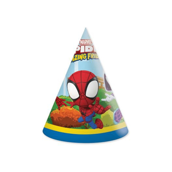 Feesthoedjes Spidey 6st