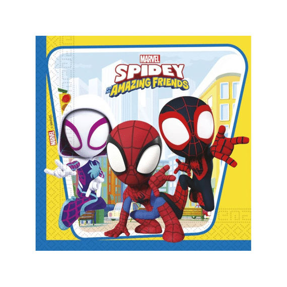 Servetten Spidey 33cm 20st