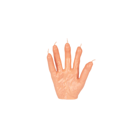 Halloween Kaars Hand Bebloed 16cm