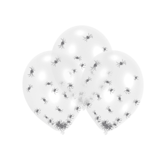 Halloween Ballonnen met Spinnetjes 6st