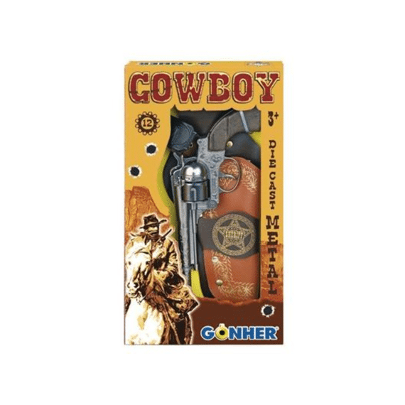 Gonher Pistool In Holster Cowboy 12 Schot