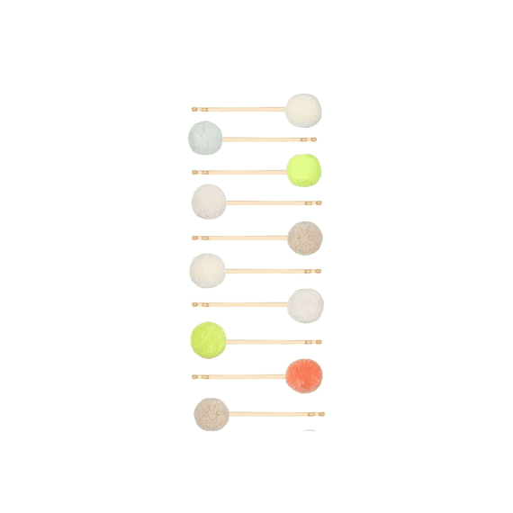 Mimi & Lula Haarclip Mini 10st Bora Bora Mini Pom Pom