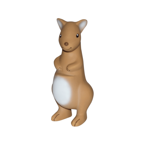 Tikiri Mijn Eerste Australisch Diertje Kangoeroe 15cm Natuurlijk Rubber