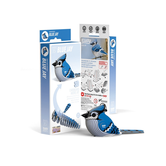 Eugy 3D Model Vogel Blauwe Gaai