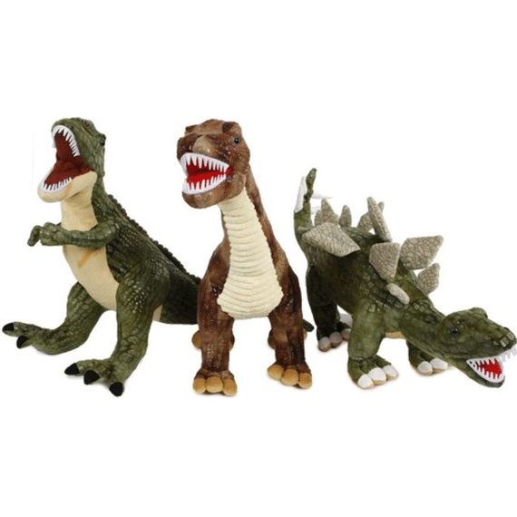 DinoWorld 660334 Dino Pluche Tanden 62-73cm Assortiment Prijs Per Stuk