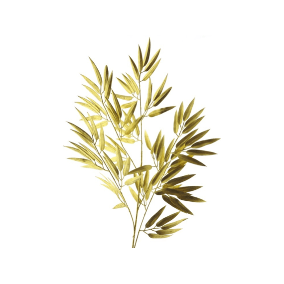 Kunstplant Tak Bamboo Spray Goud 98cm