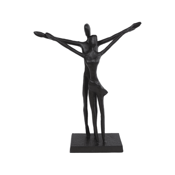Decoratie Figuur Titanic Love Zwart Metaal 18,5x5x23cm