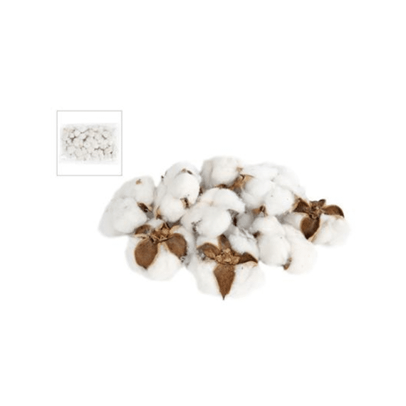 Kunstplant Cotton 12bollen