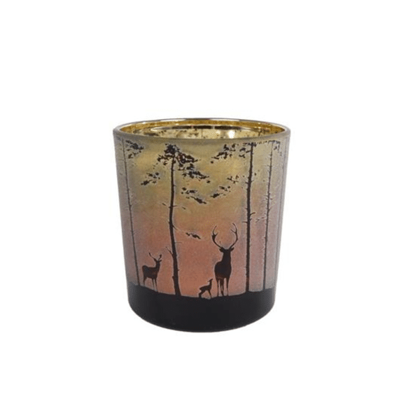 Theelichthouder Forest S 7,5x7,5x8cm Assortiment Prijs Per Stuk