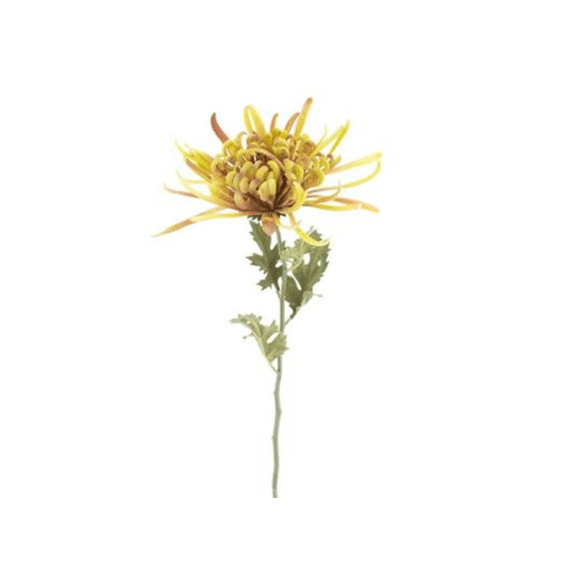 Kunstplant Bloem Chrysantemum Amber 64cm