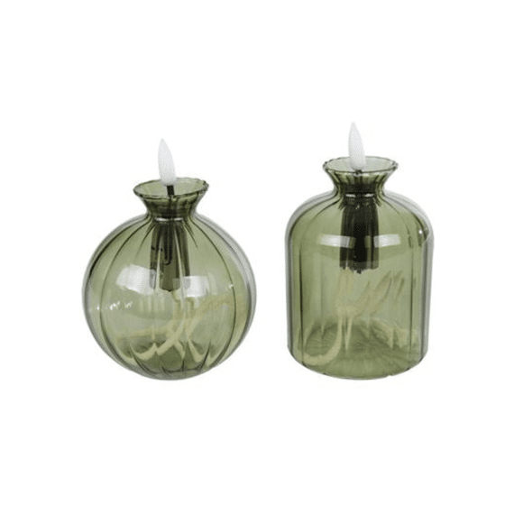Sfeerverlichting Oillamp - groen LED glas Assortiment Prijs Per Stuk