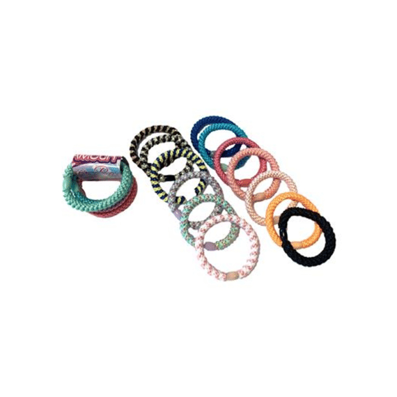 Glamour Arm/Haar Bandjes Set van 4 Stuks Textiel Assortiment Prijs Per Stuk