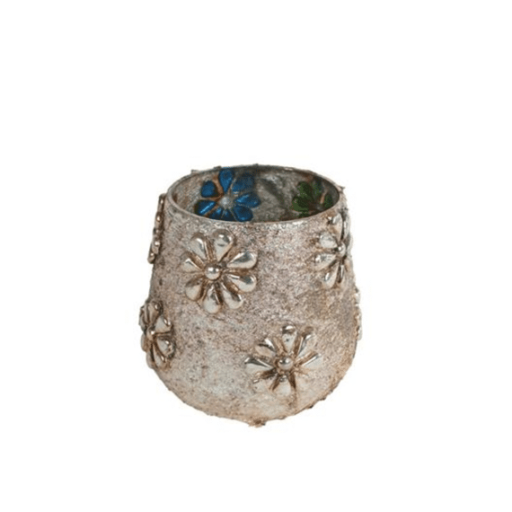 Theelichthouder Naomi S Oud Goud 7x9cm