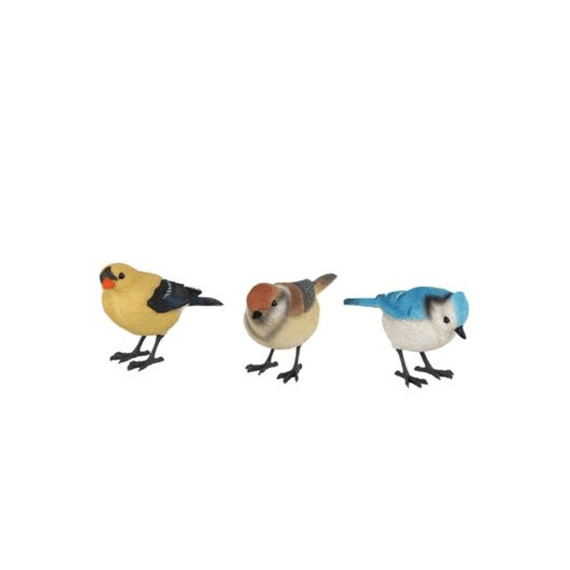Sculptuur Vogel Staand 11x4x7cm Assortiment Prijs Per Stuk
