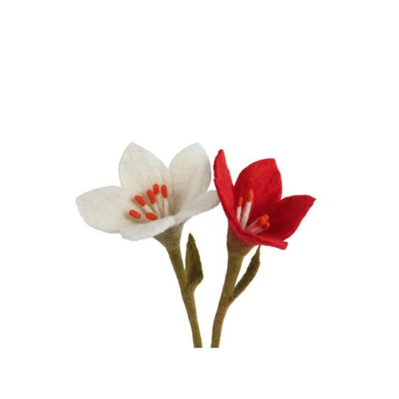 Kunstplant Bloem Lilly Vilt Assortiment Prijs Per Stuk