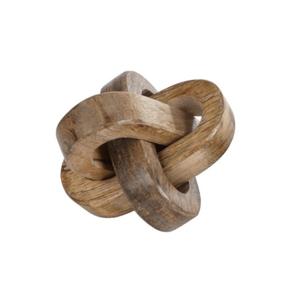 Sculptuur Knoop Naturel Mango 10x7,5cm