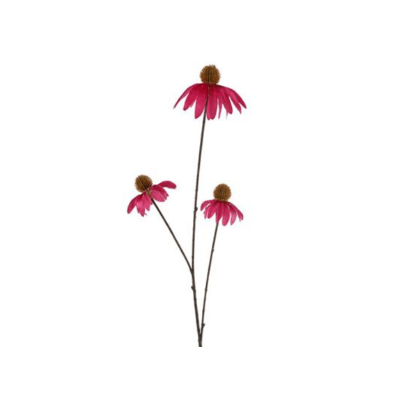 Kunstplant Bloem Echinacea Paars 82cm