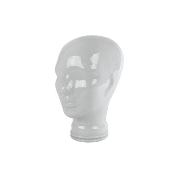 Sculptuur Hoofd Offwhite 21x21x29cm