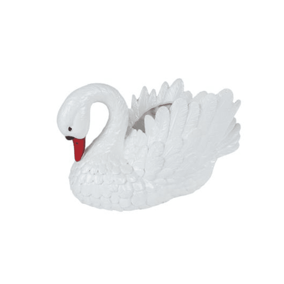 Sculptuur Zwaan Wit 28x13x16cm