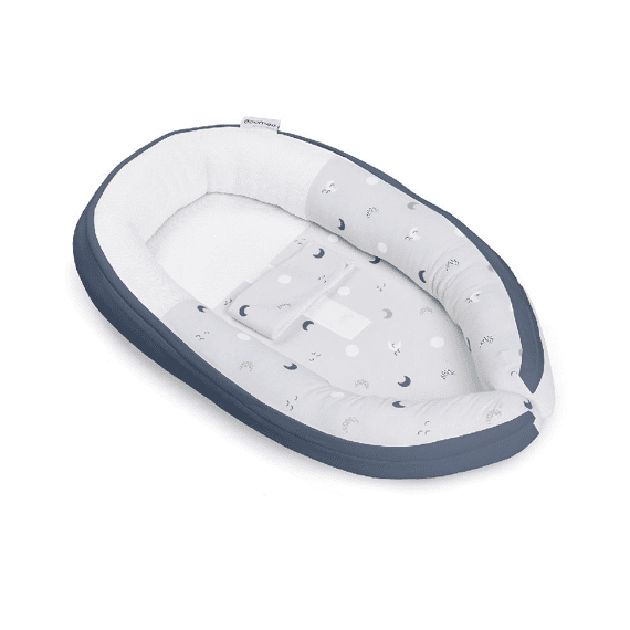 Doomoo Babynestje Cocoon Blue Grey Moon