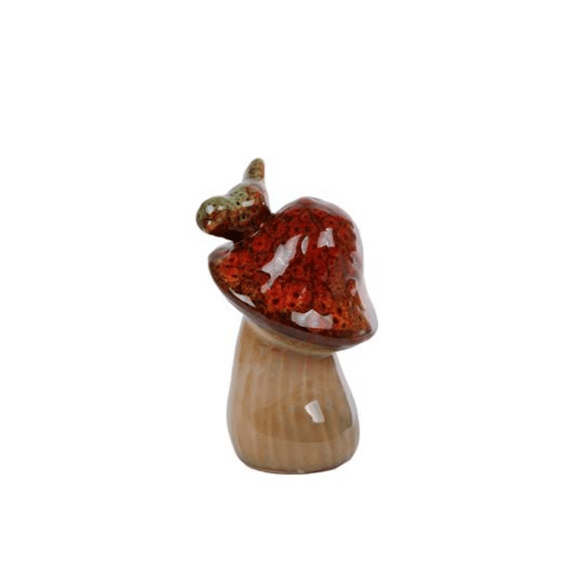Sculptuur Paddenstoel Forrest 1 Bruin Aardewerk 6x6x10cm