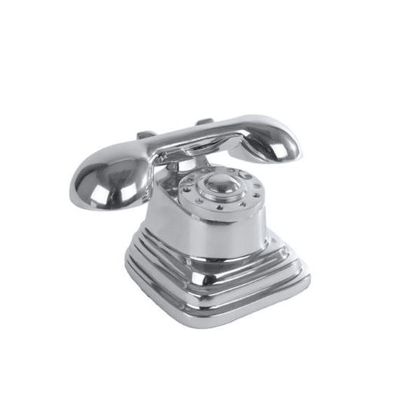 Sculptuur Telephone Zilver Aluminium 15x10cm