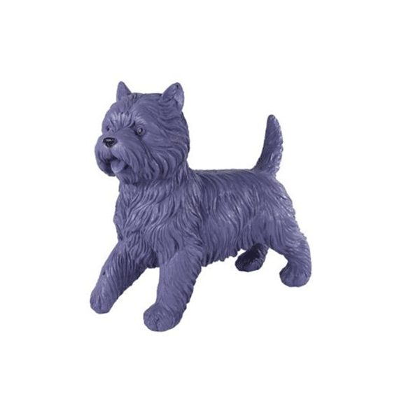 Sculptuur Cairn Terrier Paars 38x15,5x35cm