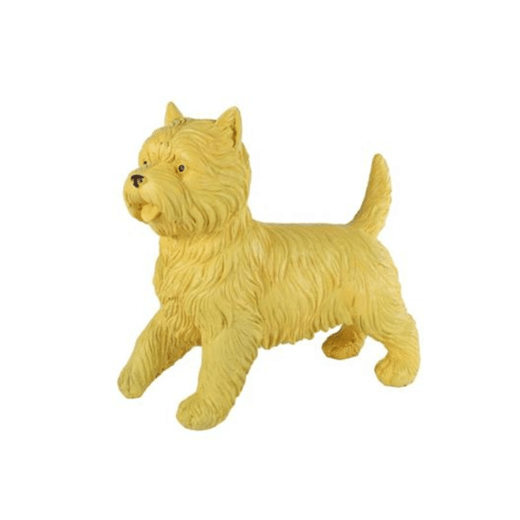 Sculptuur Cairn Terrier Geel 38x15,5x35cm