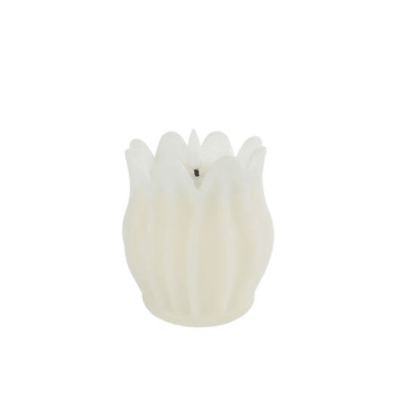 Kaars LED Tulip Creme 9x9x11cm