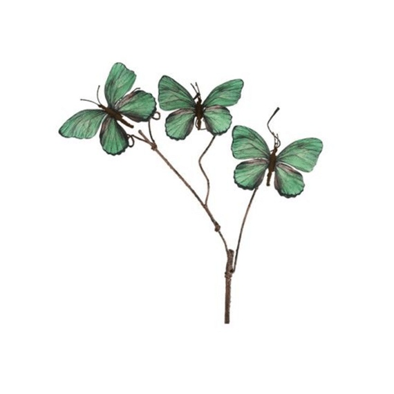 Kunstplant Tak met Vlinder Groen 94cm