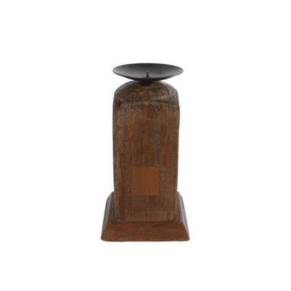 Kandelaar Raymond Hout 15/18x8/11cm
