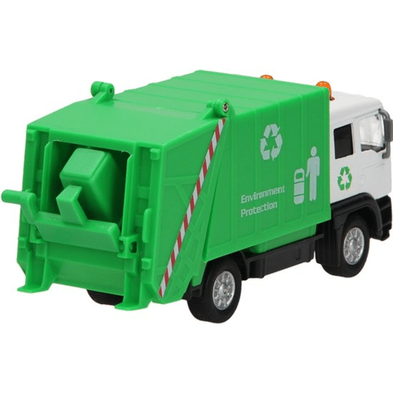Kids Globe Vuilniswagen 15cm Met licht en geluid Pull Back