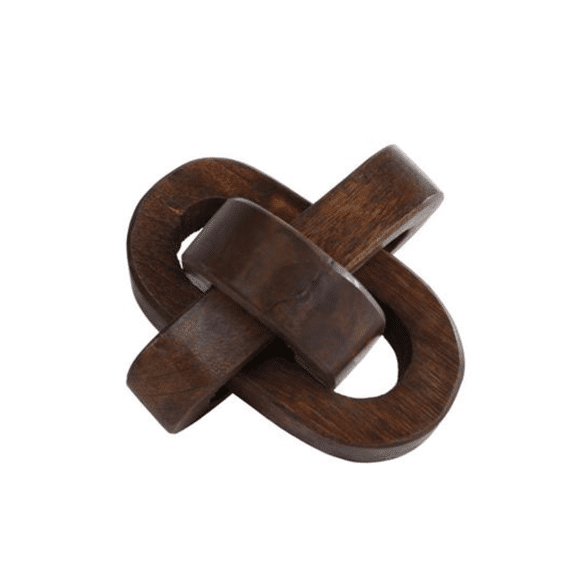 Sculptuur Knoop Naturel Dark Mango 10x7,5cm