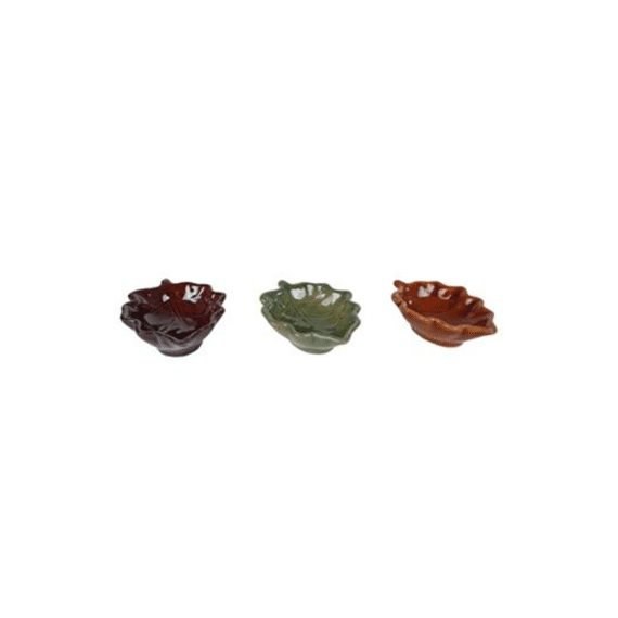 Schaaltje Leaf 9,5x7,5x3,5cm Assortiment Prijs Per Stuk