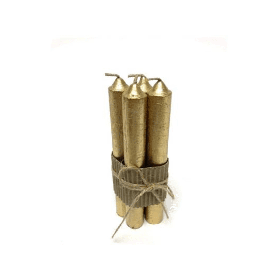 Tafelkaars Ambiance Goud 4st 16cm