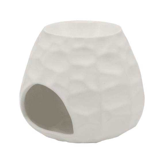 Scentchips Burner Gebeiteld Mat Wit