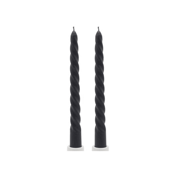 Scentcandle Twisted Black Vetyver 2st 25x2,4cm