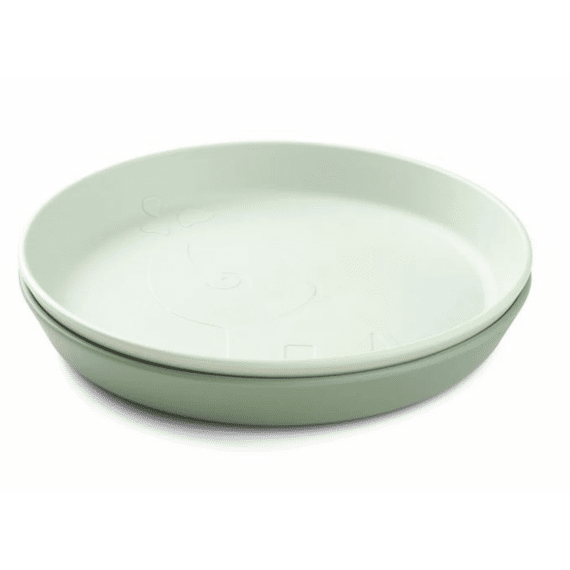 Done by Deer Kiddish Plate 2-Pack Elphee Green