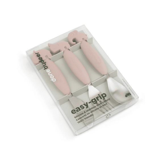 Done by Deer Cutlery Set Easy Grip Deer Friends Powder