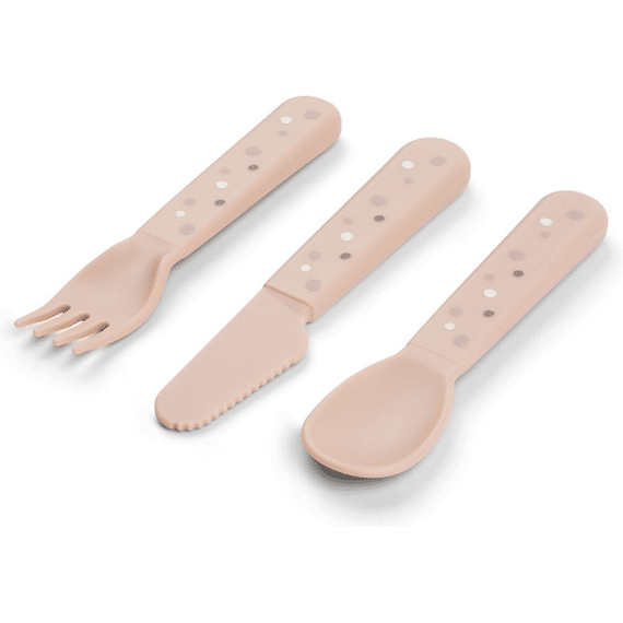 Done By Deer Foodie Cutlery Set Happy Dots Powder