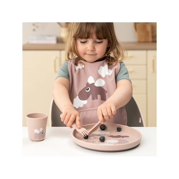 Done By Deer Foodie Cutlery Set Happy Dots Powder