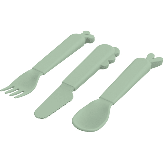 Done by Deer Kiddish Cutlery Set Deer Friends Green