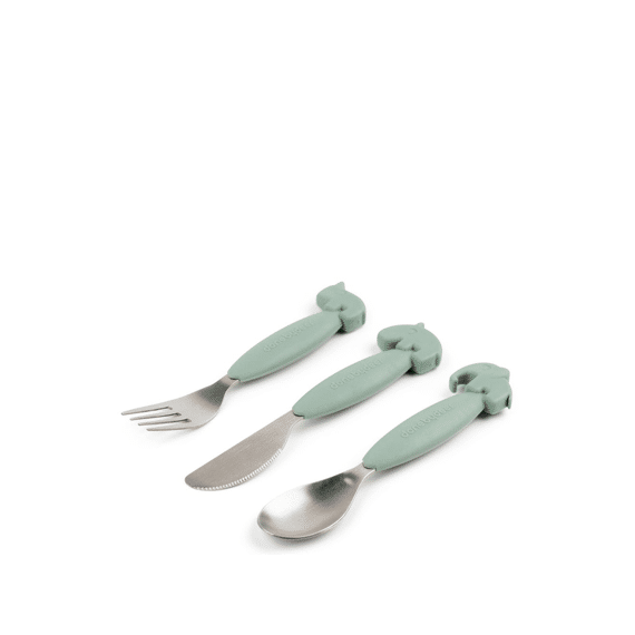 Done by Deer Cutlery Set Easy Grip Deer Friends Green