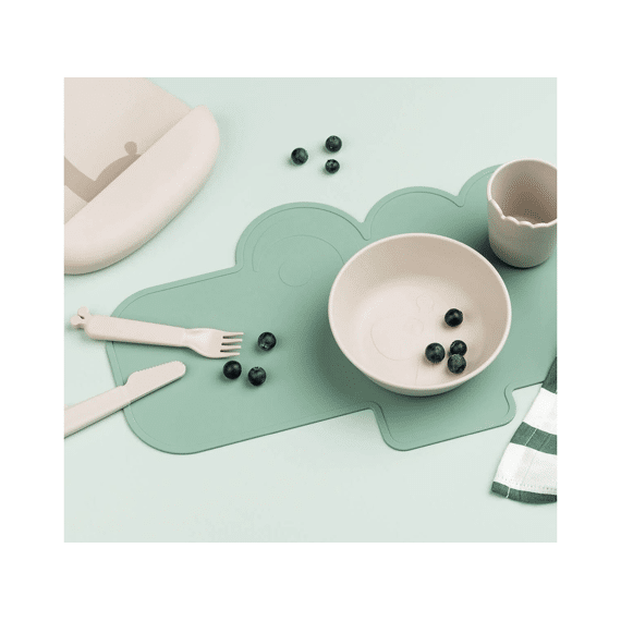 Done by Deer Placemat Silicone Croco Green