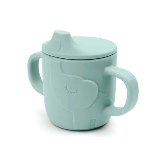 Done by Deer Peekaboo Spout Cup 2 Handles Elphee Blue