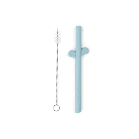 Done by Deer Peekaboo Silicone Straw 5-pack Blue Mix